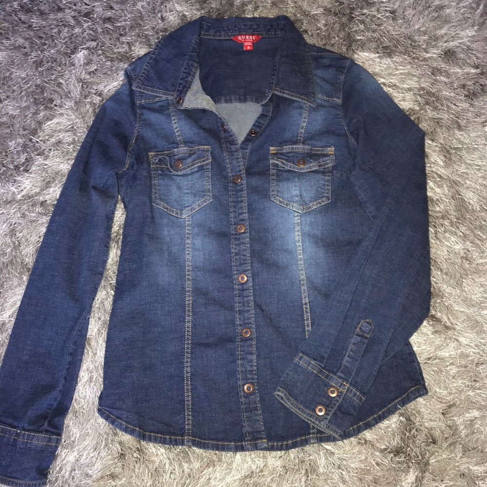 Guess Denim Button Down.